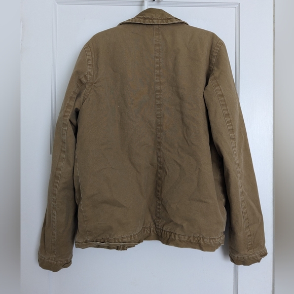 american eagle xs tan lined jacket - Picture 2 of 3